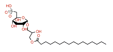 1'-O-Hexadecanoyl-3'-O-(6-sulfo-a-D-quinovopyranosyl)-glycerol