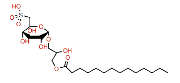 1'-O-Tetradecanoyl-3'-O-(6-sulfo-a-D-quinovopyranosyl)-glycerol