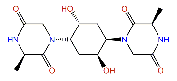1,1'-(2,5-Dihydroxy-1,4-cyclohexanediyl)bis3-methyl-2,5-piperazinedione