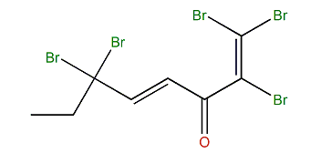 (E)-1,1,2,6,6-Pentabromo-1,4-octadien-3-one