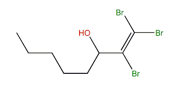 1,1,2-Tribromo-1-octen-3-ol