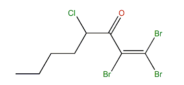 1,1,2-Tribromo-4-chloro-1-octen-3-one