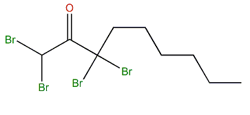 1,1,3,3-Tetrabromononan-2-one