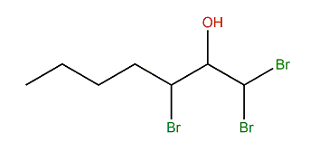 1,1,3-Tribromoheptan-2-ol