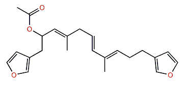 1,11-di(Furan-3-yl)-4,8-dimethylundeca-3,6,8-trien-2-yl acetate