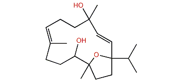 (2E,7E)-1,12-Epoxy-2,7-cembradiene-4,11-diol