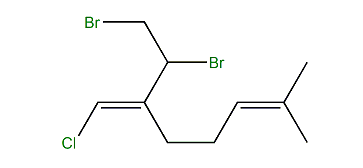 (E)-1,2-Dibromo-3-chloromethylene-7-methyl-6-octene