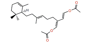 (E,E,E)-1,20-Diacetoxy-10,15-cyclo-1,3(20),6,11-phytatetraene