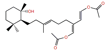 (1E,3(20)E,6E,10R,11R)-1,20-Diacetoxy-10,15-cyclo-1,3(20),6-phytatrien-11-ol