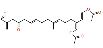 1,20-Diacetoxy-13-oxo-1,3(20),6,10,15(17)-phytapentaen-16-al