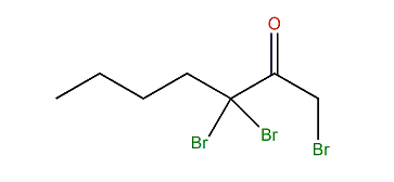 1,3,3-Tribromoheptan-2-one