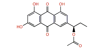 1,3,8-Trihydroxy-6-(1'-acetoxypropyl)anthracene-9,10-dione