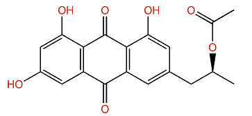 1,3,8-Trihydroxy-6-(2'-acetoxypropyl)-anthracene-9,10-dione