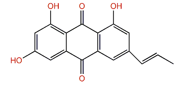 (E)-1,3,8-Trihydroxy-6-(prop-1'-enyl)-anthraquinone