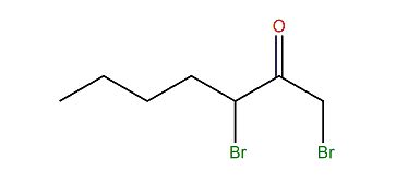 1,3-Dibromoheptan-2-one