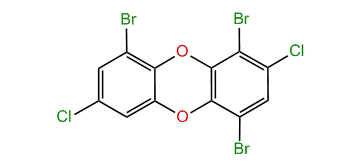 1,4,9-Tribromo-2,7-dichlorodibenzo-p-dioxin