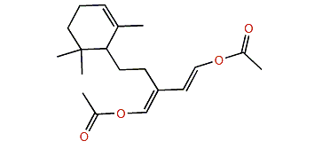(E,E)-1,4-Diacetoxy-2-[2-(2,6,6-trimethyl-2-cyclohexenyl)-ethyl]-1,3-butadiene