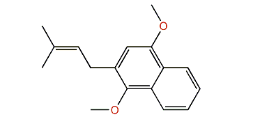 1,4-Dimethoxy-2-(3-methyl-2-butenyl)-naphthalene