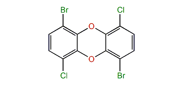 1,6-Dibromo-4,9-dichlorodibenzo-p-dioxin