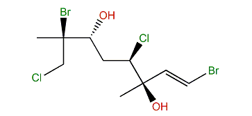 (1E,3R,4R,6R,7S)-1,7-Dibromo-4,8-dichloro-3,7-dimethyl-1-octene-3,6-diol