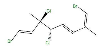 (1Z,3E,5S,6R,7E)-1,8-Dibromo-5,6-dichloro-2,6-dimethyl-1,3,7-octatriene