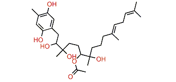 (E)-1-(2,5-Dihydroxy-4-methylphenyl)-6-acetoxy-2,3,7-trihydroxy-3,7,11,15-tetramethylhexadeca-11,14-diene