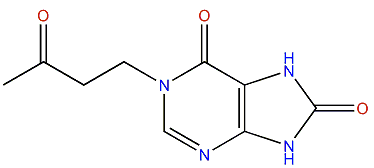 1-(3'-Carbonylbutyl)-purine-6,8-dione