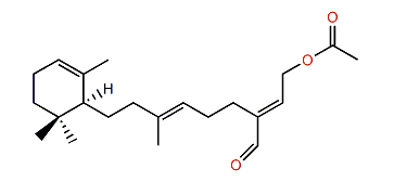 (E,E,10S)-1-Acetoxy-10,15-cyclo-2,6,10-phytatriene-20-al