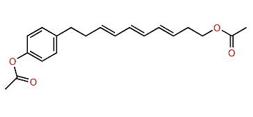 1-Acetoxy-4-(10-acetoxy-3,5,7-decatrienyl)-benzene