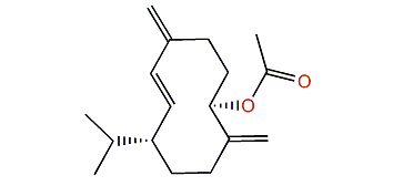 1-Acetoxy-germacra-4(15),5E,10(14)-triene