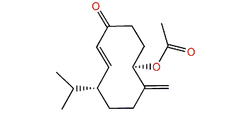 1-Acetoxy-germacra-5E,10(14)-diene-4-one