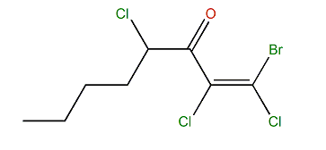 (E)-1-Bromo-1,2,4-trichloro-1-octen-3-one