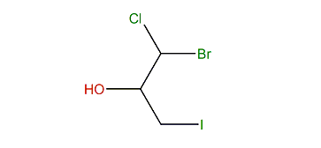 1-Bromo-1-chloro-3-iodopropan-2-ol