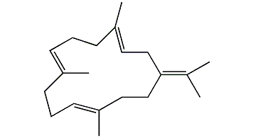 (E,E,E)-1-Isopropenyl-4,8,12-trimethylcyclotetradeca-3,7,11-triene