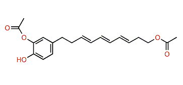 10-(1,4-Diacetoxyphenyl)-3,5,7-decatrien-1-ol