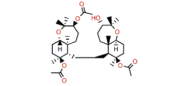 10-Acetoxy-21-deacetyl-4-acetyl-28-hydroraspacionin