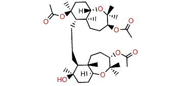 10-Acetoxy-4-acetyl-15-deacetyl-28-hydroraspacionin