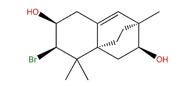 10-Bromo-3,14-cyclo-7(14)-chamigren-2,9-diol