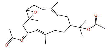 (3E,11E,10S)-10,15-Diacetoxy-7,8-epoxycembra-3,11-diene