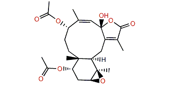 11,12-Epoxy-4,14-diacetoxy-7-hydroxy-5,8(17)-briaradien-18,7-olide