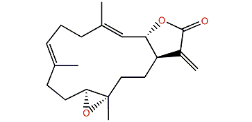 11,12-Epoxy-3,7,15(17)-cembratrien-16,2-olide