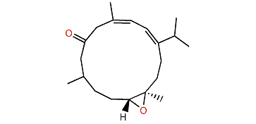 (E,Z)-11,12-Epoxycembra-1,3-dien-6-one