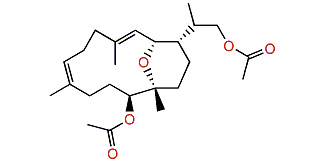 (3E,7E)-11,16-Diacetoxy-2,12-epoxy-1-cembra-3,7-diene