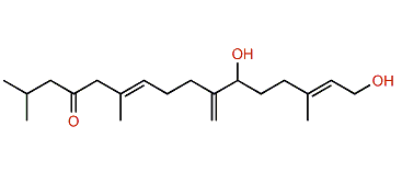 (6E,14E)-11,16-Dihydroxy-2,6,14-trimethyl-10-methylene-6,14-hexadecadien-4-one