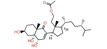 (24S)-11-Acetoxy-24-methyl-3b,5a,6a-trihydroxy-9,11-secocholest-7-en-9-one