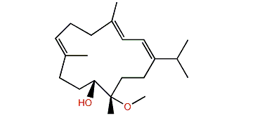 (E,E,E)-11-Hydroxy-12-methoxy-1-isopropyl-4,8,12-trimethylcyclotetradeca-1,3,7-triene