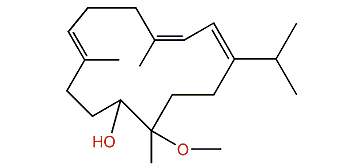 (E,Z,E)-11-Hydroxy-12-methoxy-1-isopropyl-4,8,12-trimethylcyclotetradeca-1,3,7-triene