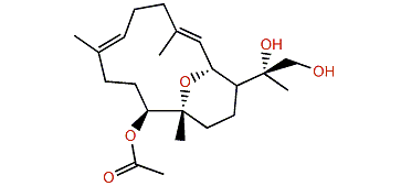 (1S,2R,3E,7E,11S,12R)-11-Acetoxy-15,17-dihydroxy-2,12-epoxy-1-cembra-3,7-diene