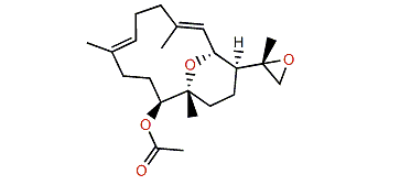 (1S,2R,3E,7E,11S,12R)-11-Acetoxy-2,12,15,17-diepoxy-1-cembra-3,7-diene