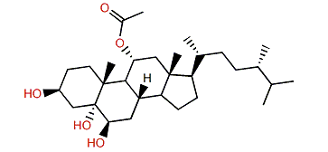 (24R)-11a-Acetoxy-24-methylcholestane-3b,5a,6b-triol